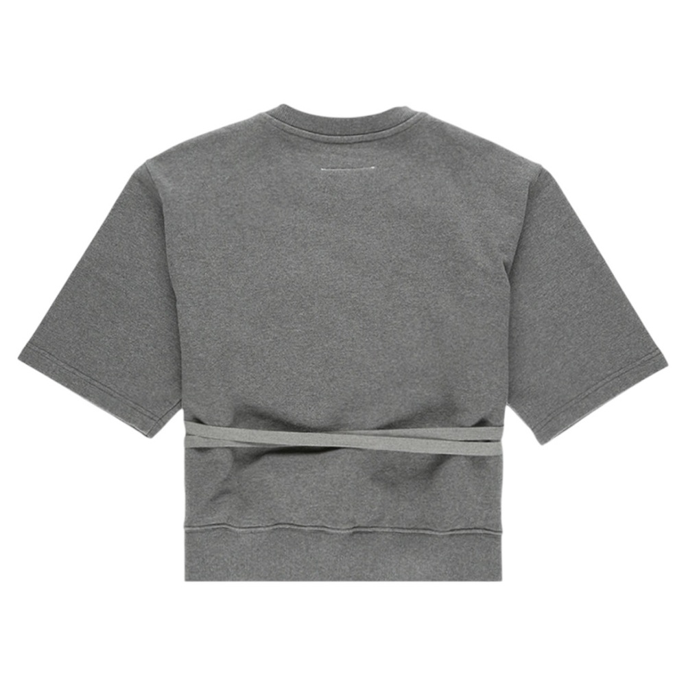 Maison Margiela MM6 Layered Boxy Logo Sweatshirt - Picture 3 of 9